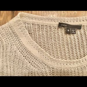 VINCE - color block, light stitch sweater